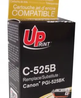 Мастилница UPRINT PGI525 CANON, С чип, Черен