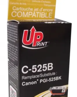 Мастилница UPRINT PGI525 CANON, С чип, Черен
