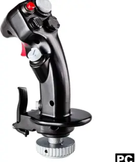 Alternative view of Жичен джойстик Thrustmaster F-16C Viper, Авиосимулатор за PC, Черен
