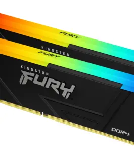 Alternative view of Памет за компютър Kingston FURY Beast Black RGB 32GB(2x16GB) DDR4 3600MHz CL18