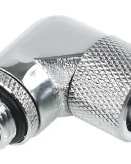 Alternative view of Компресионен фитинг Alphacool, 13/10 - G1/4, 90°, Въртящ се, Хром