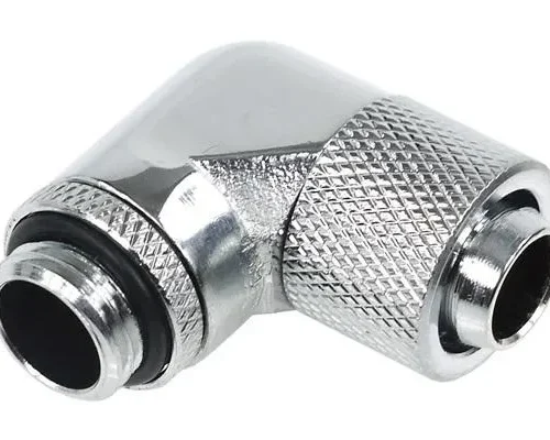 Alternative view of Компресионен фитинг Alphacool, 13/10 - G1/4, 90°, Въртящ се, Хром
