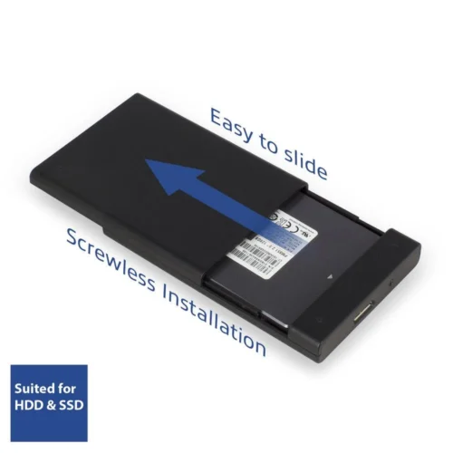 Alternative view of Чекмедже за твърд диск ACT AC1215, 2.5", USB 3.0, Черен