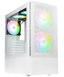 Кутия за компютър Kolink Observatory MX Mesh ARGB TG Mid-Tower Бял