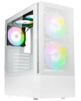 Кутия за компютър Kolink Observatory MX Mesh ARGB TG Mid-Tower Бял