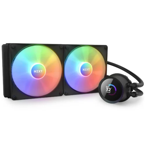 Alternative view of Охладител за процесор NZXT Kraken 280 RGB Black, LCD Display
