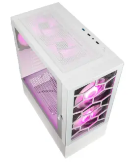 Alternative view of Кутия за компютър Kolink Observatory MX Glass ARGB TG Mid-Tower, Бял