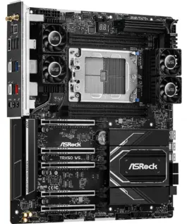 Alternative view of Дънна платка ASROCK TRX50 WS, Socket sTR5, ATX, 4xDDR5