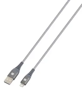 Кабел Skross USB-A - Lightning Метална оплетка 1.20 м Сив