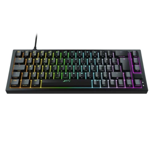 Alternative view of Геймърскa механична клавиатура XTRFY K5, 65% Hotswap, RGB подсветка, UK Layout Kailh Red, Черен