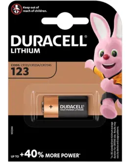Батерия литиева Фото DURACELL CR-123 3V