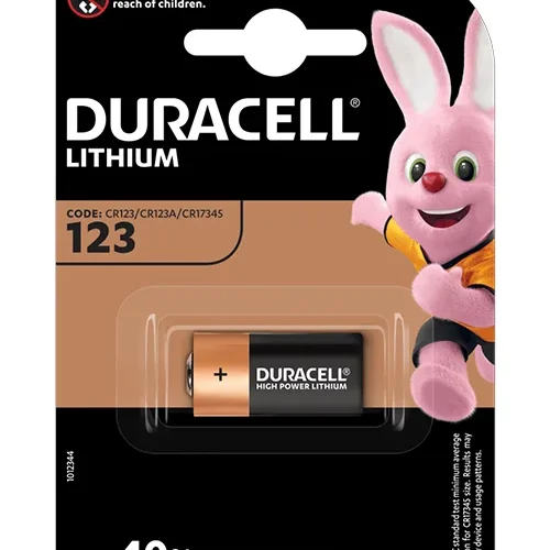 Батерия литиева Фото DURACELL CR-123 3V