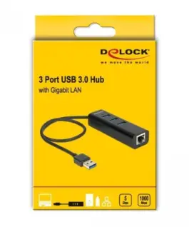 Alternative view of USB хъб, 4 порта, DELOCK-62653