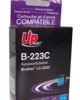Мастилница UPRINT LC223 BROTHER, Cyan