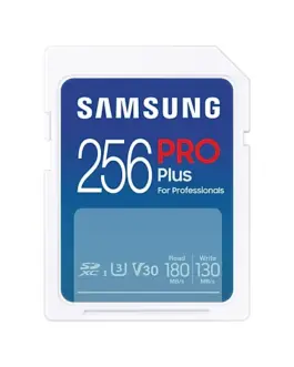 Карта памет Samsung PRO Plus SD Card 256GB Бяла