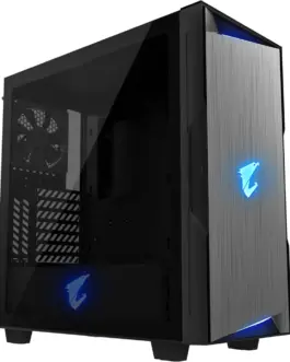 Кутия за компютър Gigabyte Aorus AC300G RGB Fusion 2.0 Mid Tower Черна
