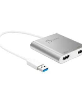 Alternative view of Адаптер j5create JUA365, За 2 монитора, USB-C - HDMI