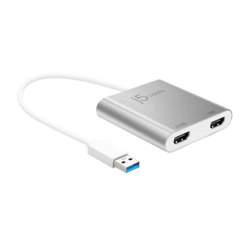 Alternative view of Адаптер j5create JUA365, За 2 монитора, USB-C - HDMI