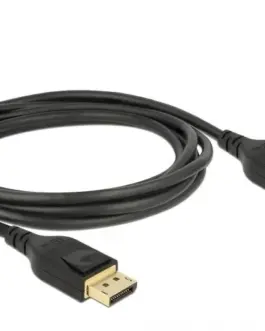 Кабел Delock  DisplayPort мъжко - DisplayPort мъжко 2.0м 8K 60 Hz Черен