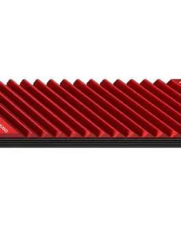 Alternative view of Пасивен охладител Jonsbo M.2 SSD, оребрен, Червен