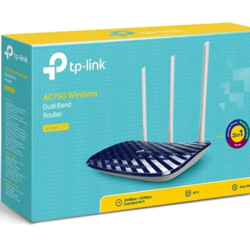 Безжичен рутер TP-Link Archer C20 AC750