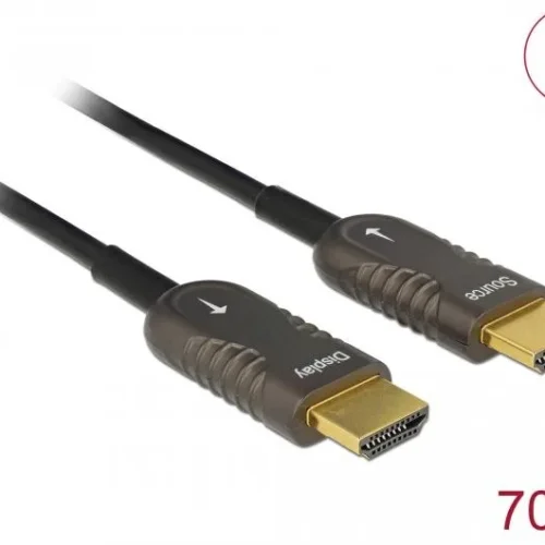 Оптичен кабел Delock Активен HDMI-A - HDMI-A мъжко 4K 60Hz 70 m