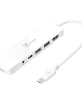 6-портов хъб j5create Mini Dock JCD373 USB HDMI SD 3.5 mm jack