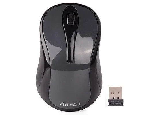 Безжична мишка A4Tech G3-280NS 2.4G Hz USB Безшумна Сив