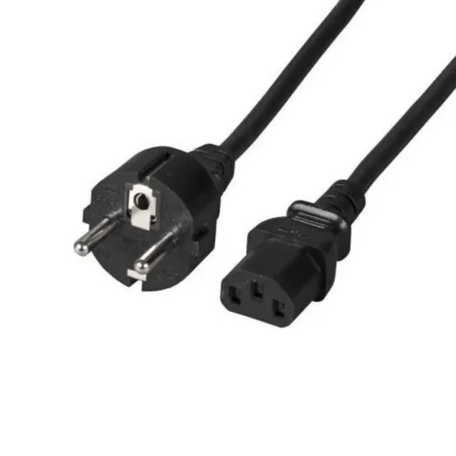 Захранващ кабел FSP Group Шуко 3pin(IEC C5) женско 1.8м Черен