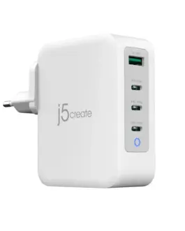 Мрежово зарядно j5create JUP43130E 130W 4 порта USB-C USB-A