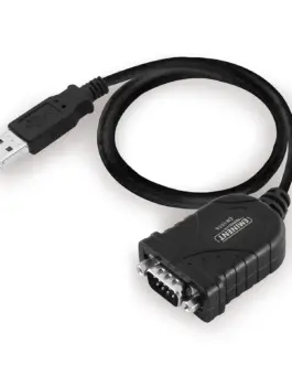 Конвертор Ewent USB -  RS232 9 пин мъжко Черен