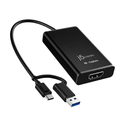 Alternative view of Кепчер адаптер j5create JVA11, HDMI - USB-C, 4K, Черен
