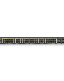 Alternative view of Суич ZYXEL GS1920-48HP, 44х GbE порта, 4х Combo порта SFP/RJ-45, Управляем, Монтаж в шкаф