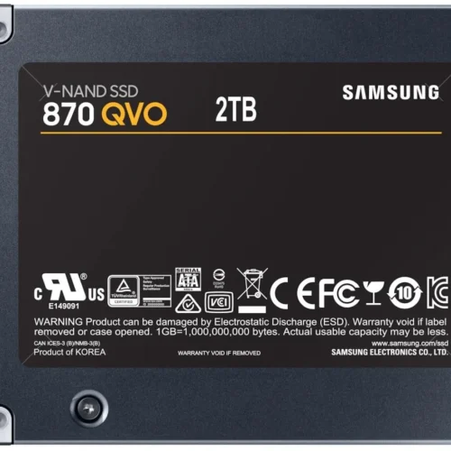 Alternative view of SSD диск SAMSUNG 870 QVO, 2TB, SATA III, 2.5 inch, MZ-77Q2T0BW
