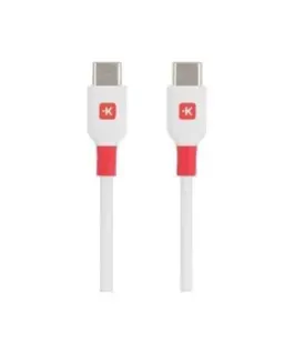 Alternative view of Кабел Skross, USB-C - USB-C мъжко, USB 2.0, 2.0 м, Бял