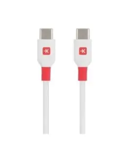 Alternative view of Кабел Skross, USB-C - USB-C мъжко, USB 2.0, 2.0 м, Бял