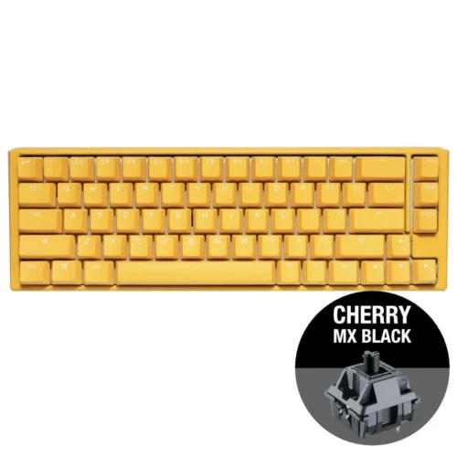 Alternative view of Геймърскa механична клавиатура Ducky One 3 Yellow SF 65, Cherry MX Black суичове