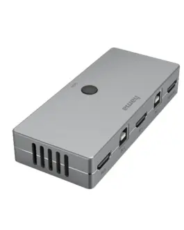 KVM превключвател Hama Connect2Switch 4-портов USB HDMI Вкл. кабели