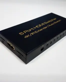 Alternative view of Автоматичен превключвател ESTILLO, HDMI switch, 5/1 x HDMI1.4, 5 входа 1 изход, Черен
