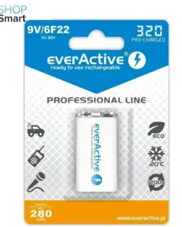Акумулаторна Батерия R22 9V NiMH 280mAh/320 precharged   1бр. в опаковка