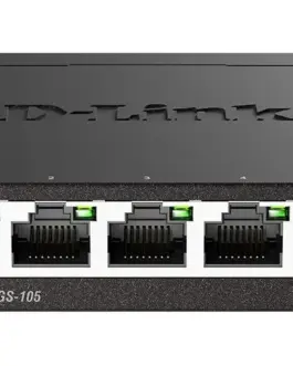 Суич D-Link DGS-105/E 5 портов 10/100/1000 Gigabi метален корпус