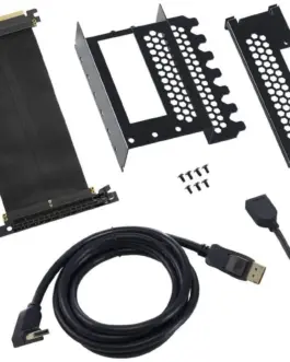 Универсален брекет и кабел за вертикален монтаж за видео карта CableMod PCIe x16 1x