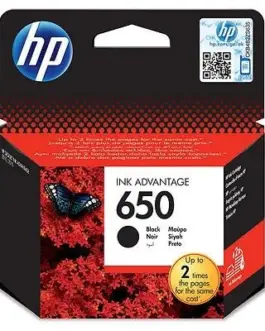 Мастилница HP 650, CZ101AE Черно, 360 к.