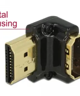 Адаптер Delock 65662 HDMI-A женско с Ethernet - HDMI-A мъжко 4K 90°