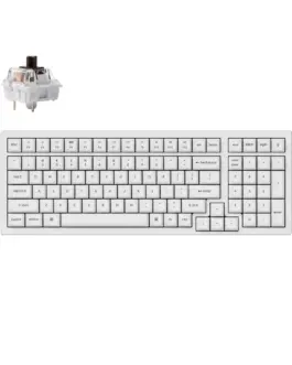 Alternative view of Геймърска Механична клавиатура Keychron K4 Pro White K4P-O3