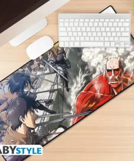 Alternative view of Геймърски пад ABYSTYLE - ATTACK ON TITAN - Eren vs Colossal Titan, XXL