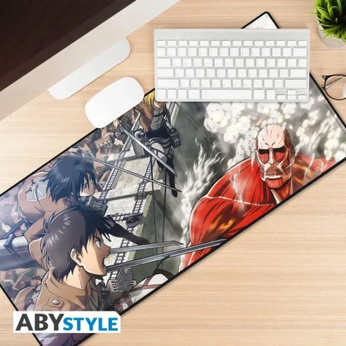 Alternative view of Геймърски пад ABYSTYLE - ATTACK ON TITAN - Eren vs Colossal Titan, XXL