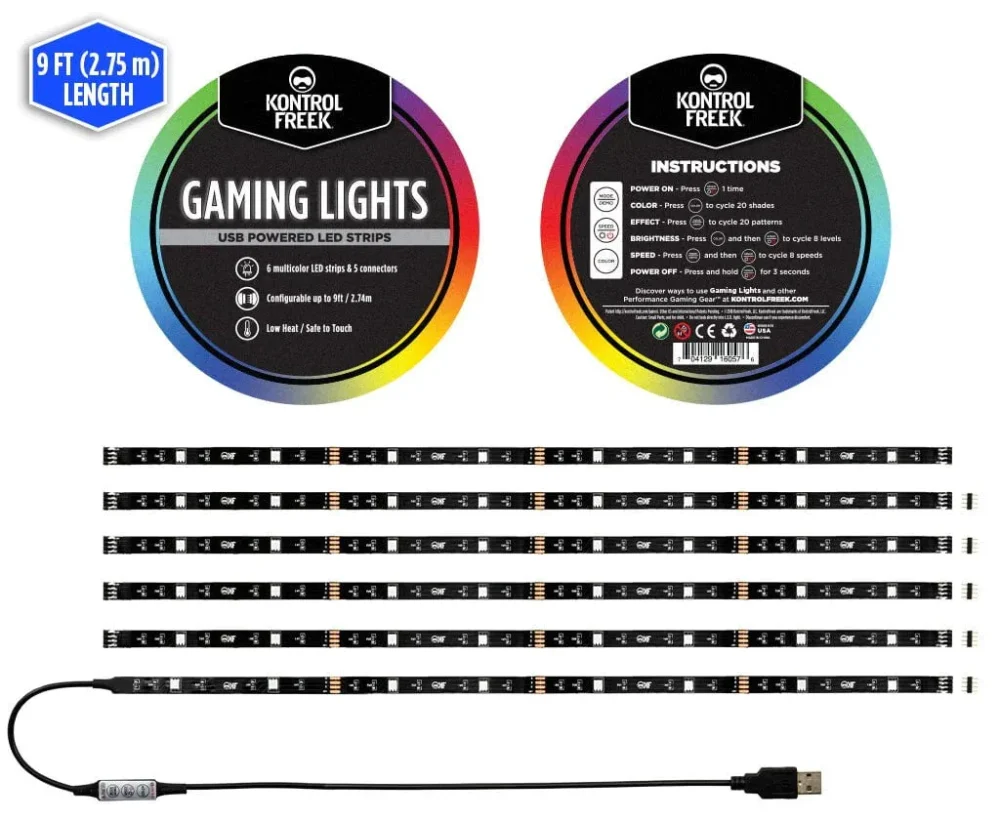 RGB лента KontrolFreek Gaming Lights Kit USB (2.74m)