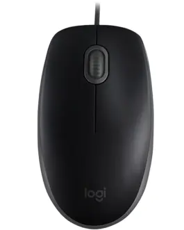 Мишка за компютър с кабел оптична LOGITECH B110