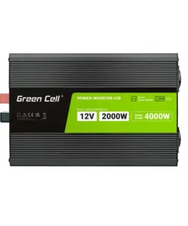 Alternative view of Инвертор GREEN CELL, 12/220V, DC/AC, 2000W/4000W, INVGCP2000LCD  LCD Чиста синусоида